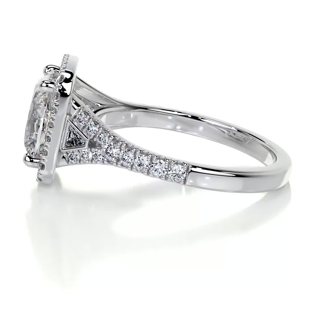 Lissete Lab Grown Diamond Ring -14K White Gold (RTS)