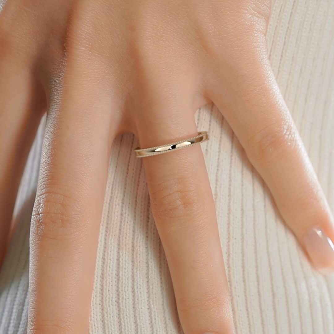 Sacha Wedding Band -18K Yellow Gold (RTS)