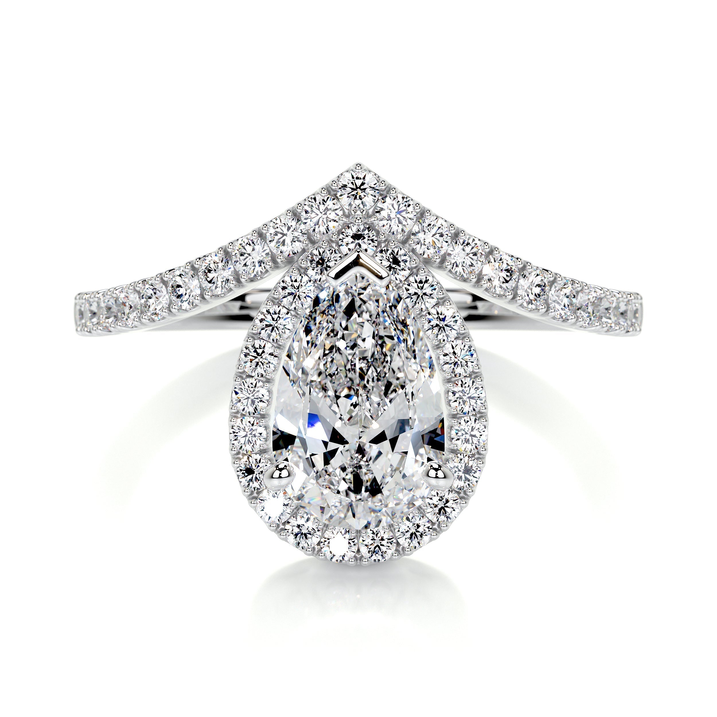 Miranda Lab Grown Diamond Ring -14K White Gold (RTS)