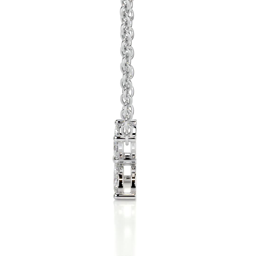 Michelle Diamond Pendant   (0.20 Carat) -18K White Gold (RTS)