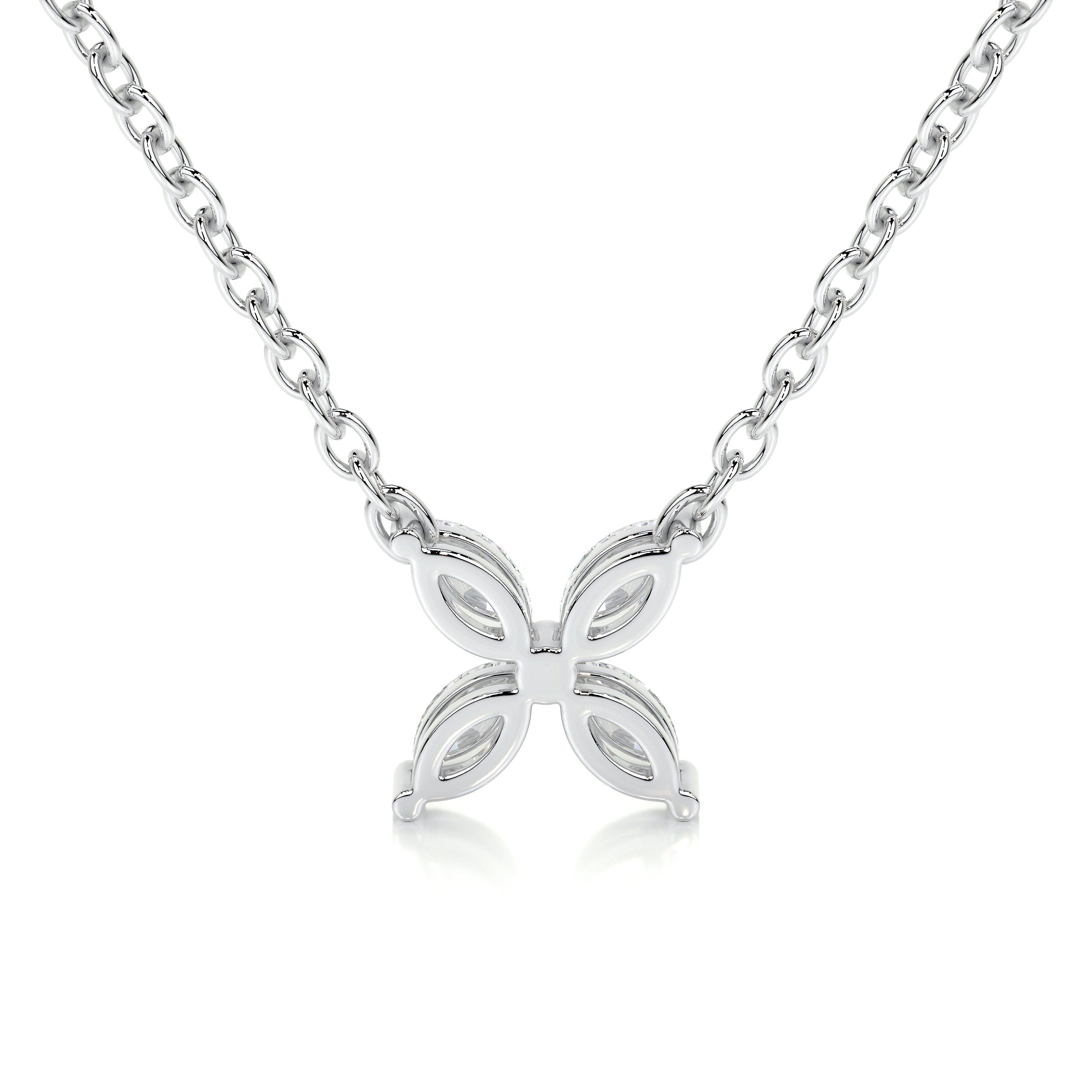 Michelle Diamond Pendant   (0.20 Carat) -18K White Gold (RTS)