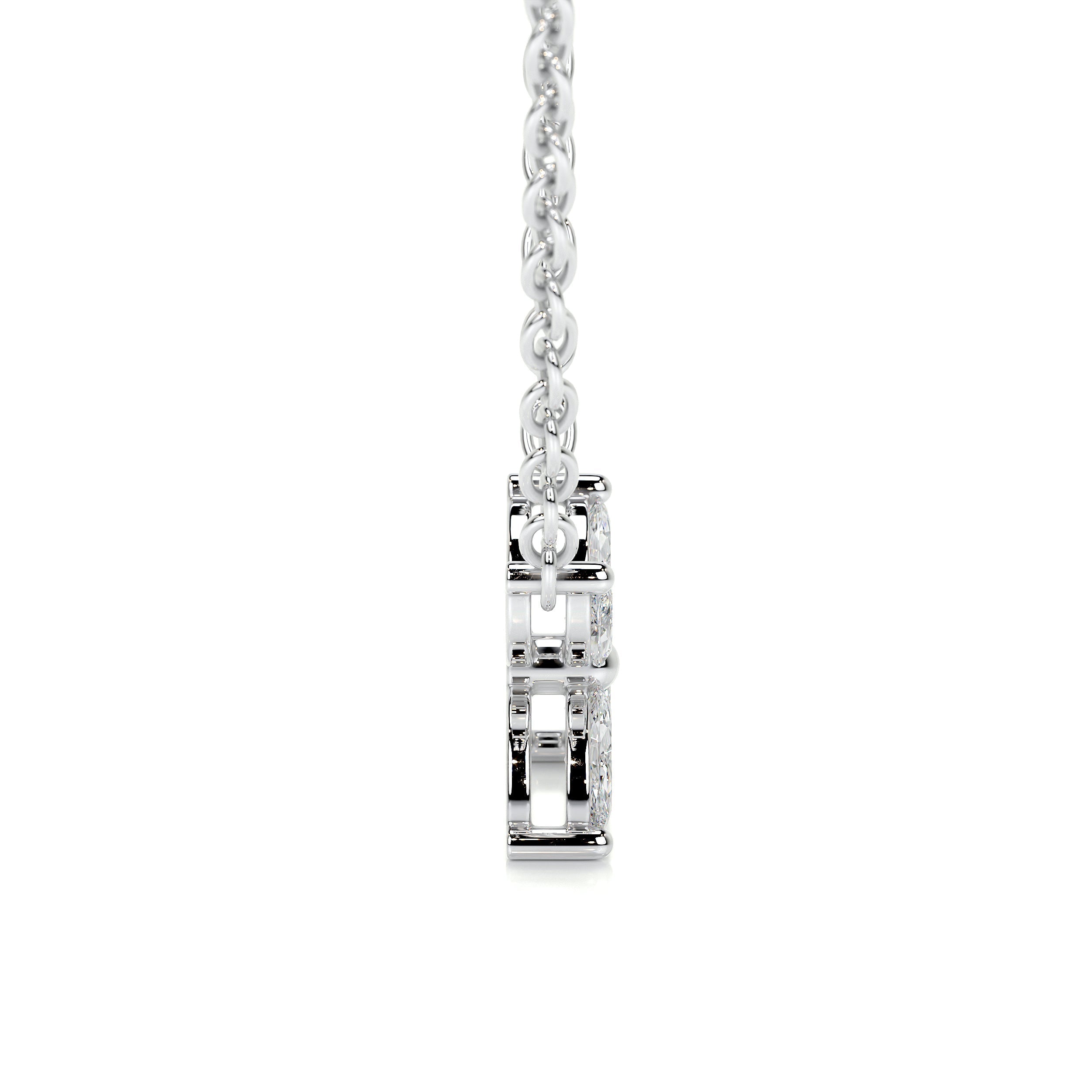 Michelle Diamond Pendant   (0.20 Carat) -18K White Gold (RTS)