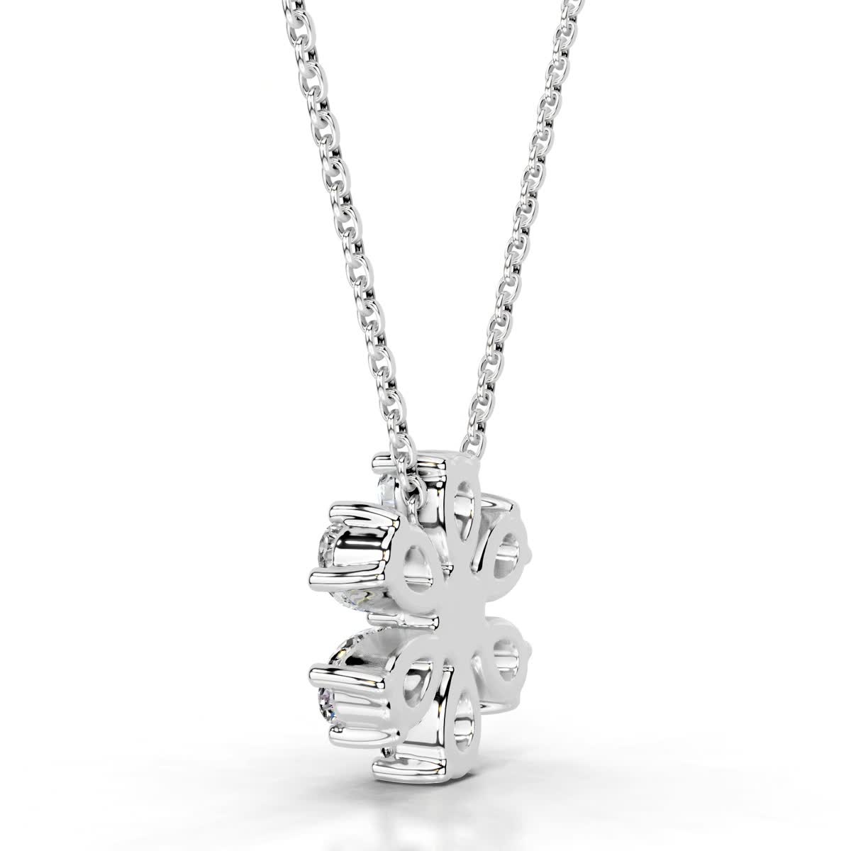 Nova Lab Grown Diamond Pendant   (1.70 Carat) -14K White Gold (RTS)