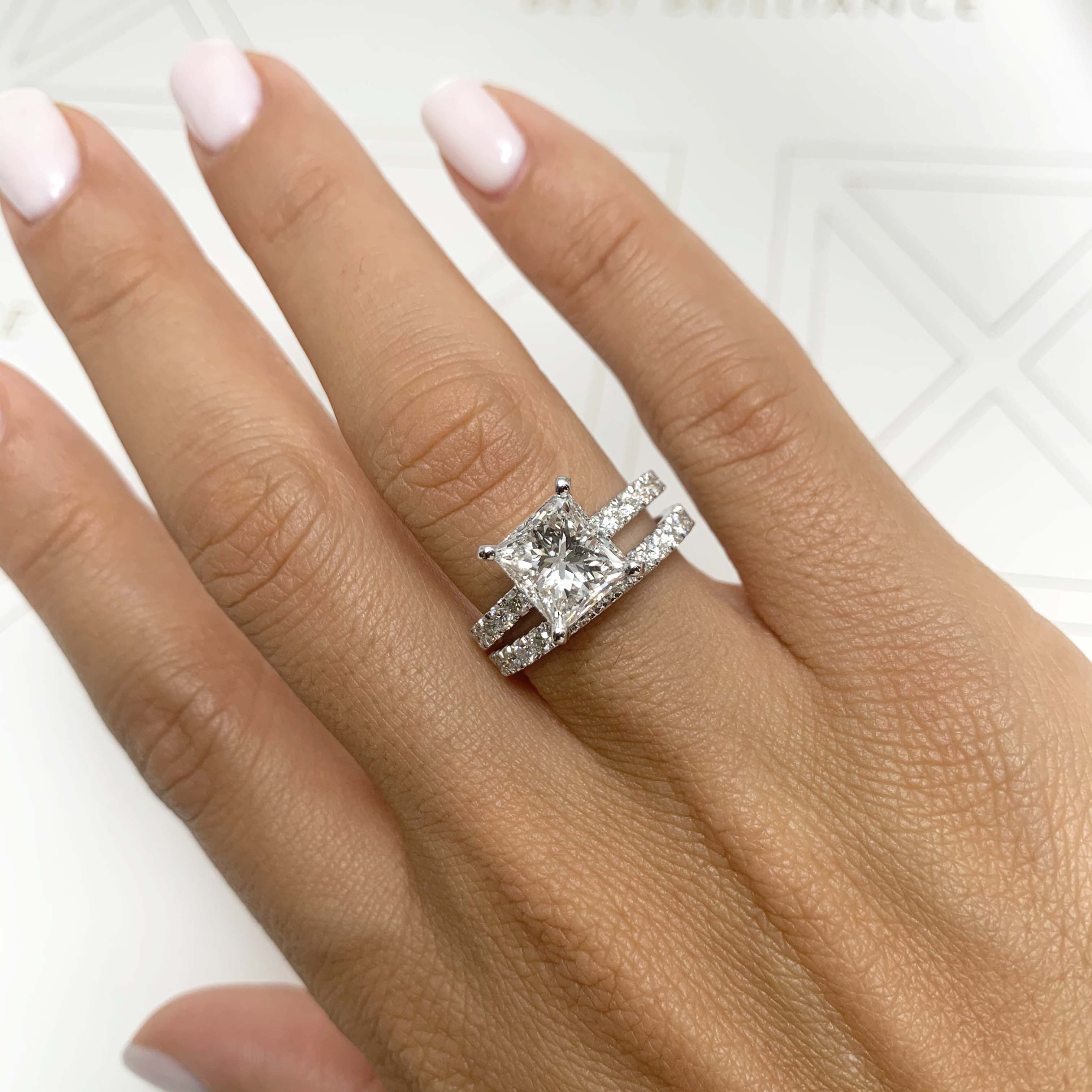 Blair Lab Grown Diamond Bridal Set -14K White Gold (RTS)