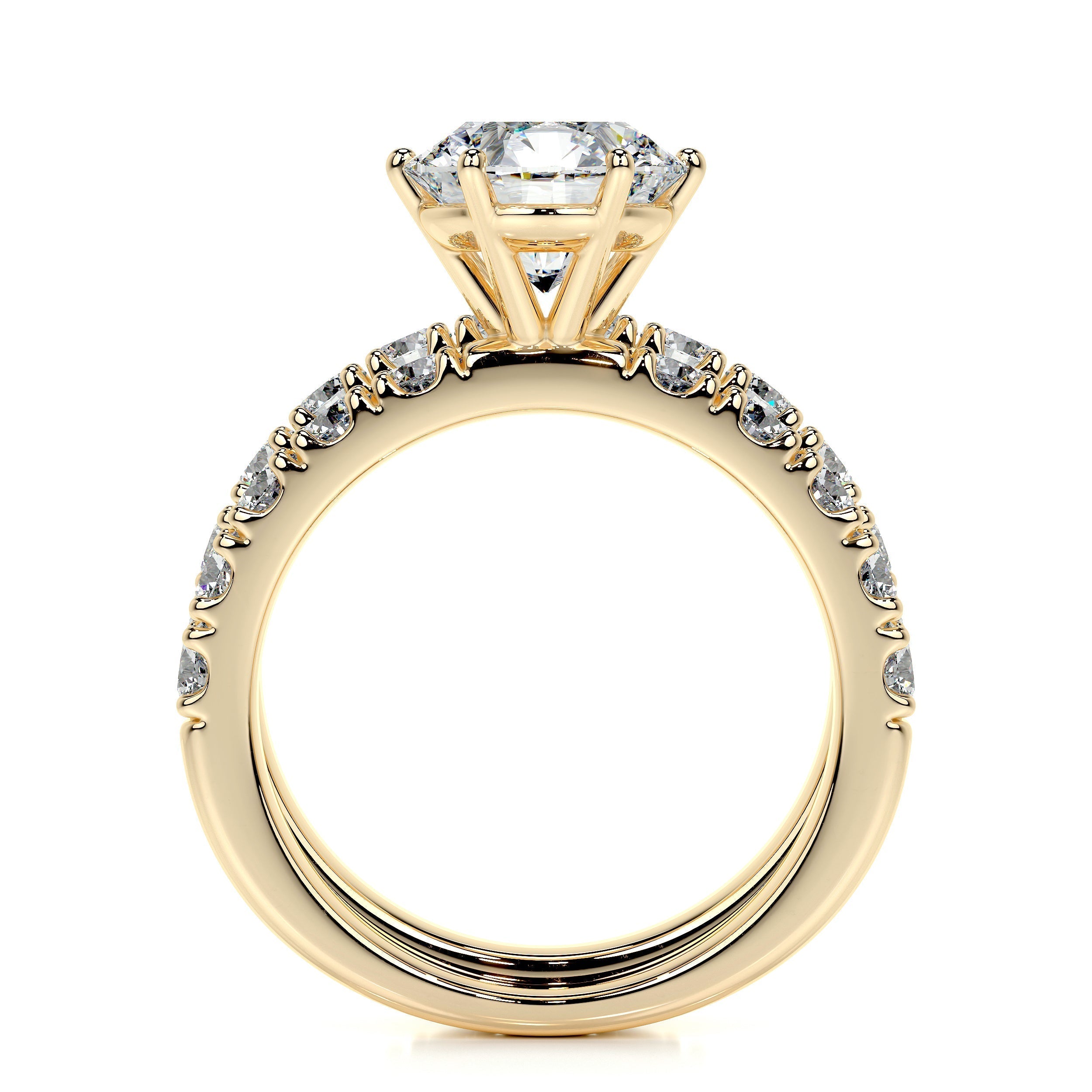 Destiny Lab Grown Diamond Bridal Set -18K Yellow Gold (RTS)