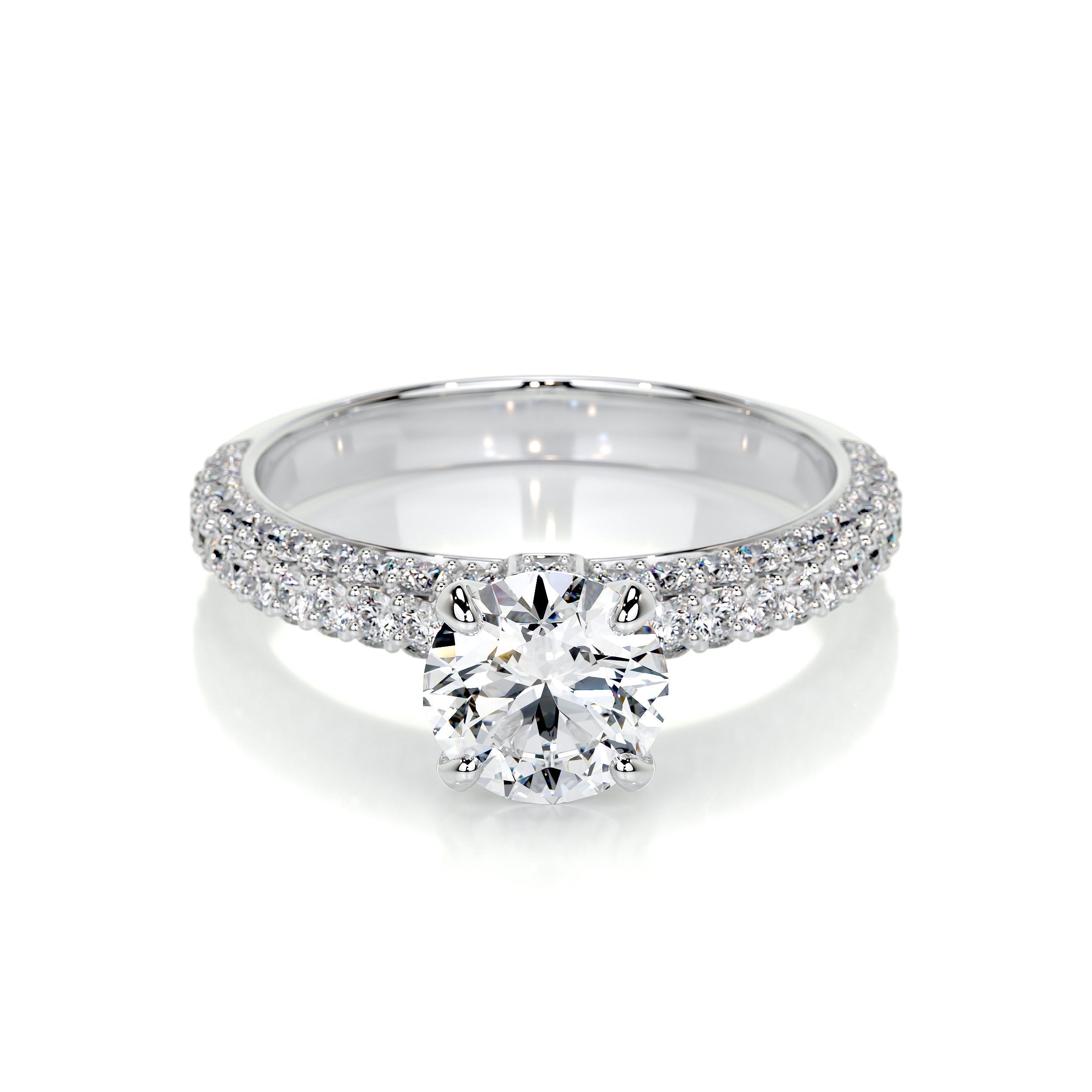 Lillian Lab Grown Diamond Ring -14K White Gold (RTS)