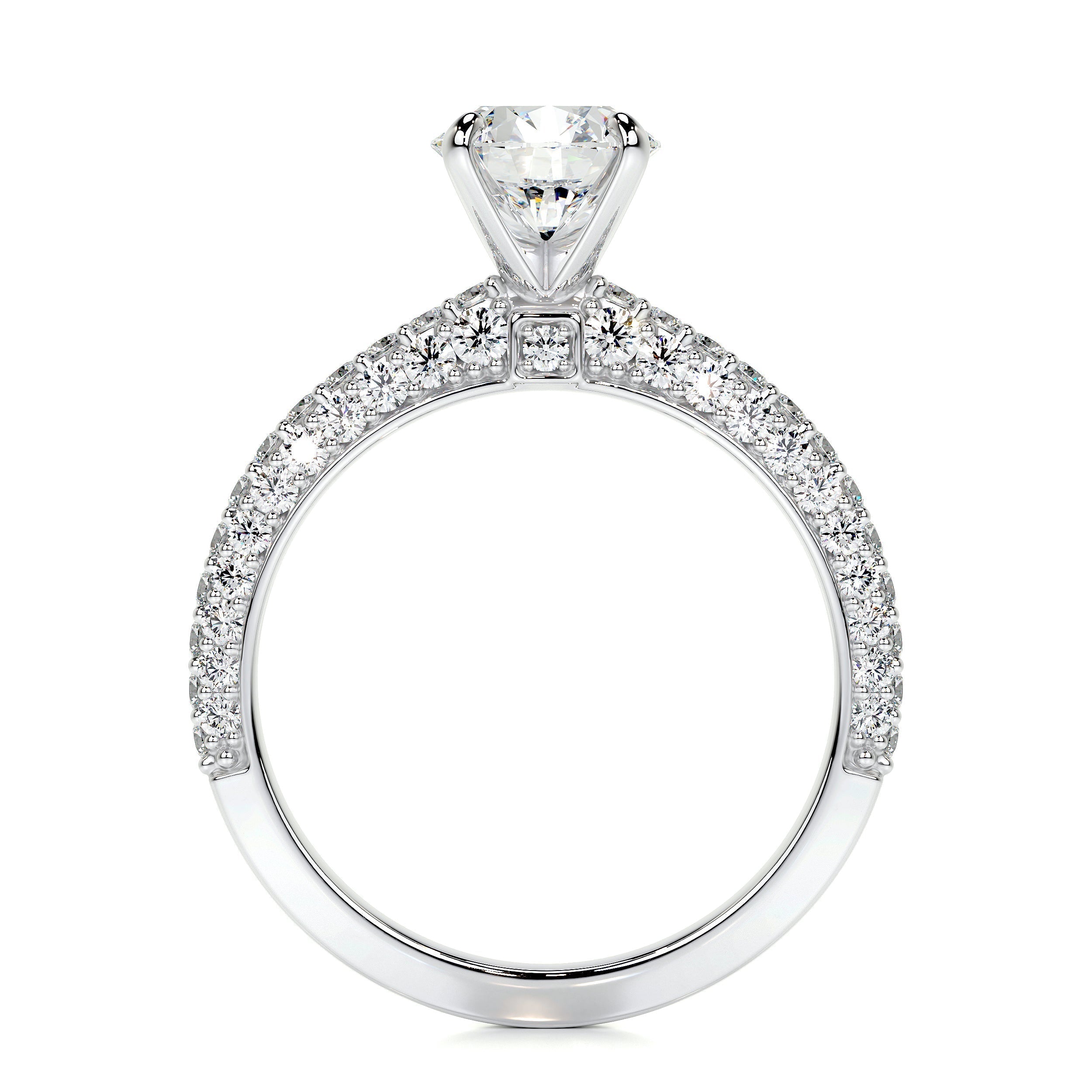 Lillian Lab Grown Diamond Ring -14K White Gold (RTS)