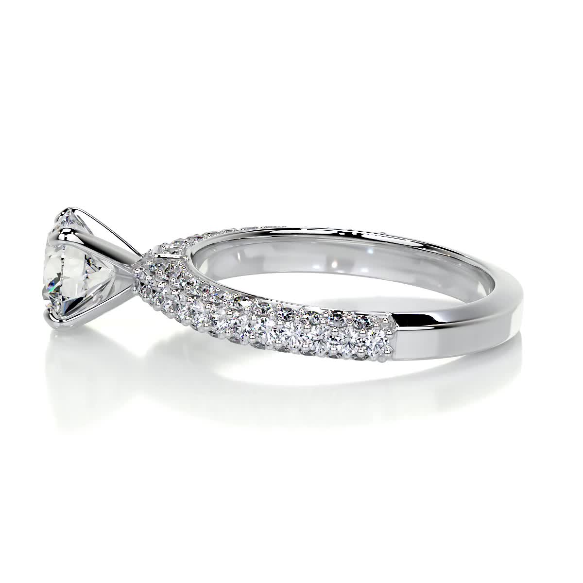 Lillian Lab Grown Diamond Ring -14K White Gold (RTS)