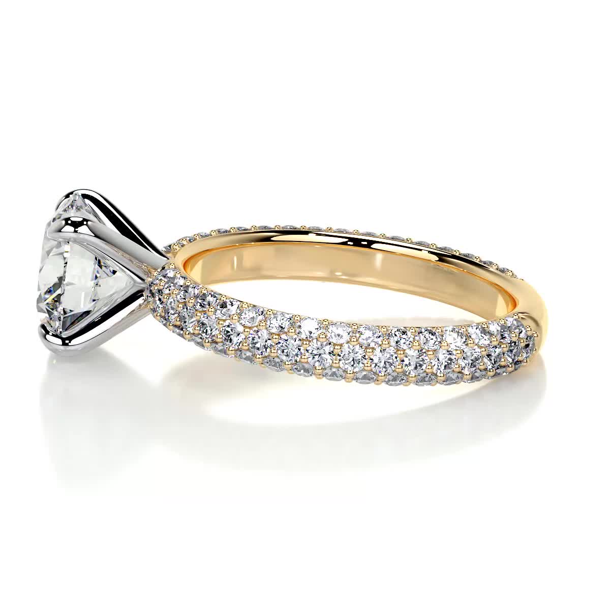 Charlotte Lab Grown Diamond Ring -18K Yellow Gold (RTS)