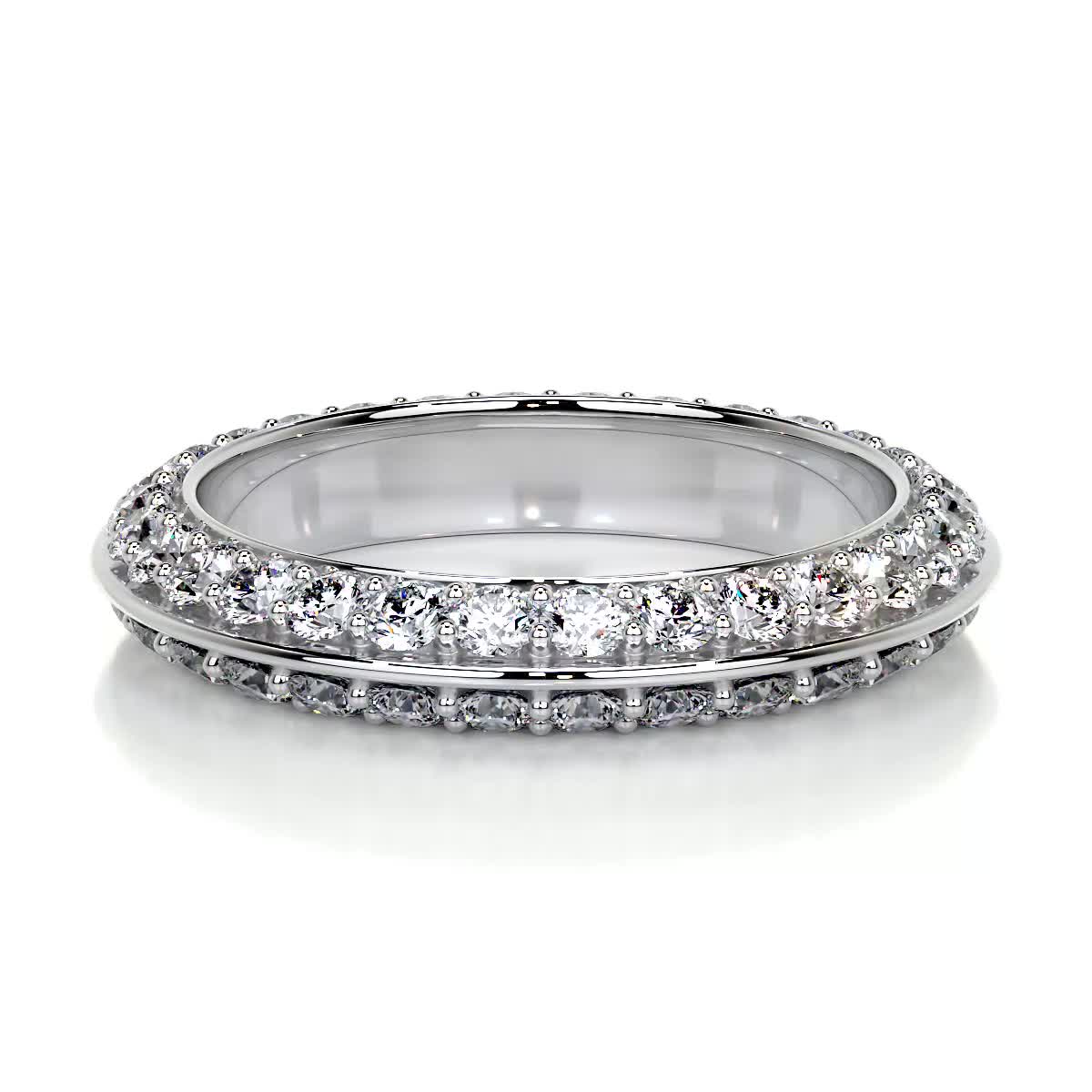 Eliana Lab Grown Diamonds Wedding Ring (0.50 Carat) -14K White Gold (RTS)