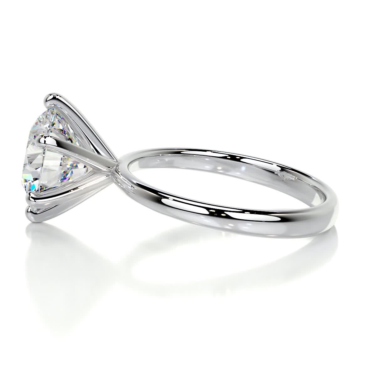 Samantha Moissanite Ring -14K White Gold (RTS)