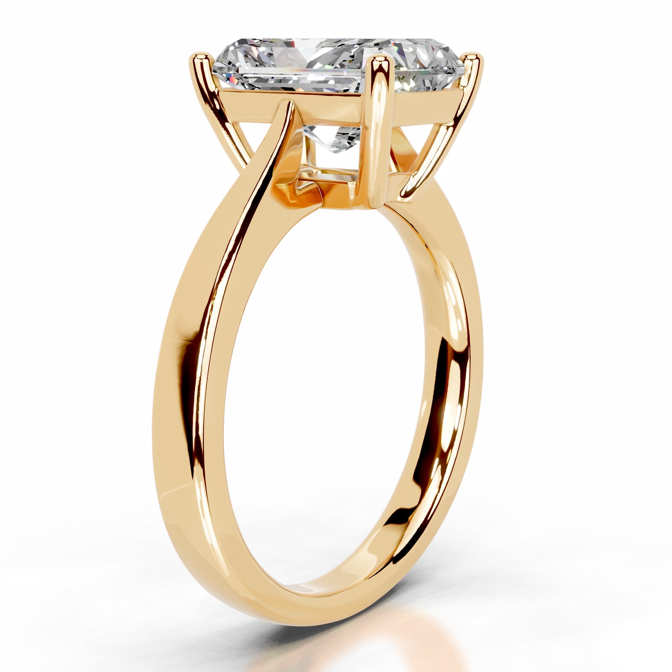 Mariana Moissanite Ring - 18K Yellow Gold (RTS)