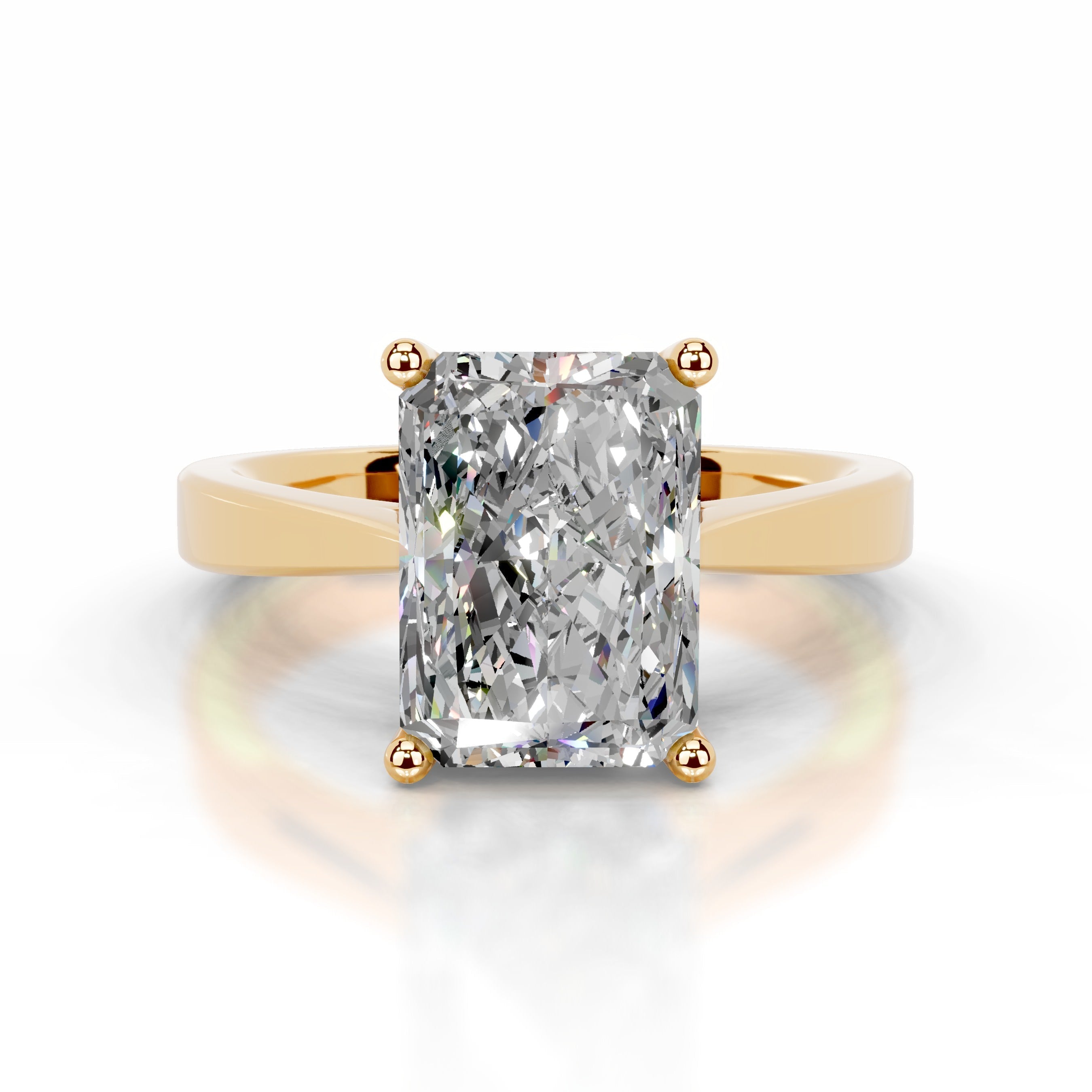 Mariana Moissanite Ring - 18K Yellow Gold (RTS)