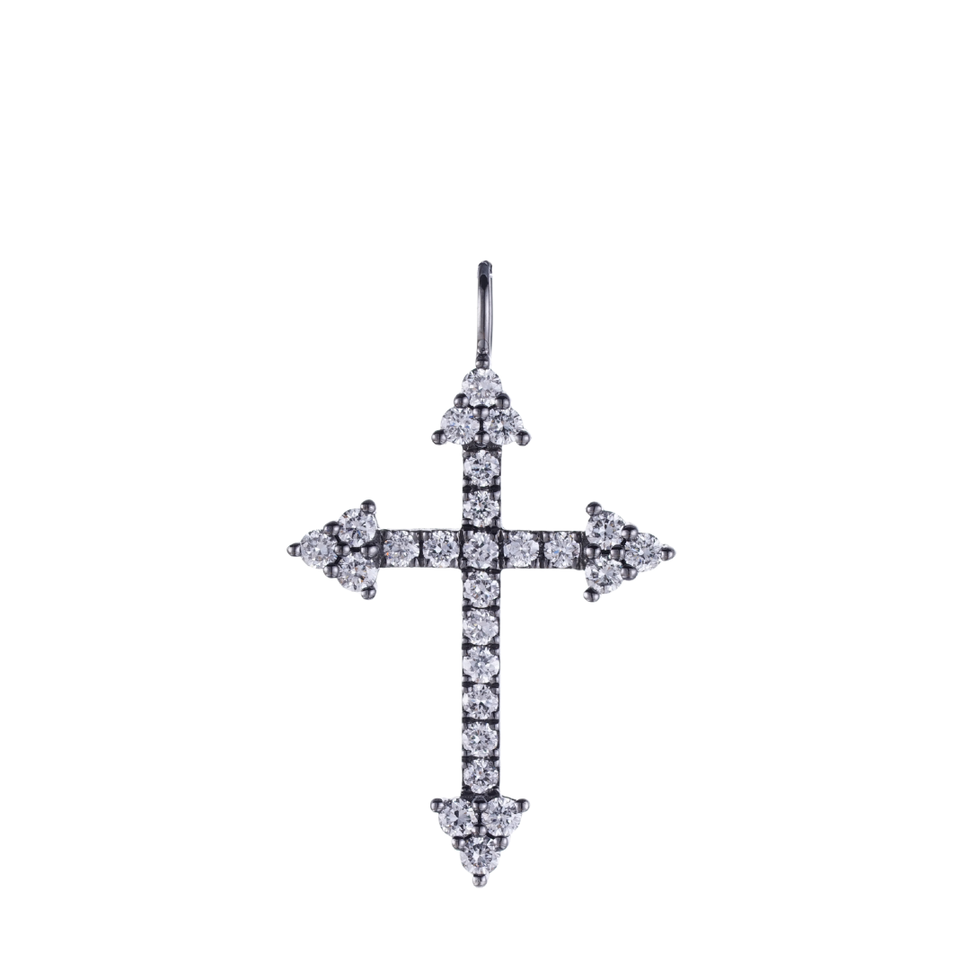 0.43ct Lab Grown Diamond Cross Pendant GTII