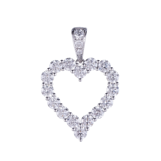 2.69ct Lab Grown Diamond Heart Pendant HMII