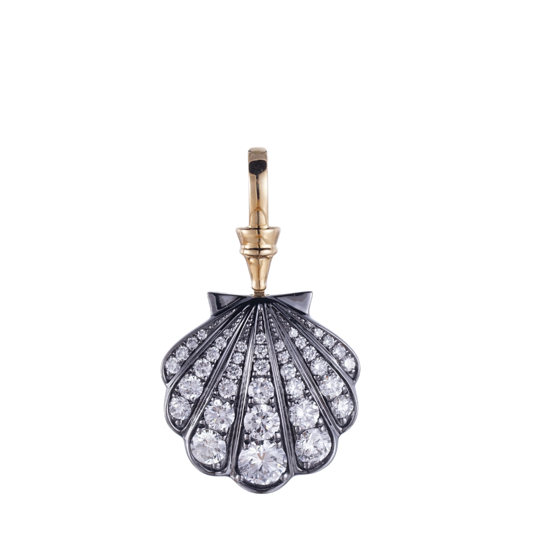 1.27ct Lab Grown Diamond Scallop Pendant JESSICA-LS
