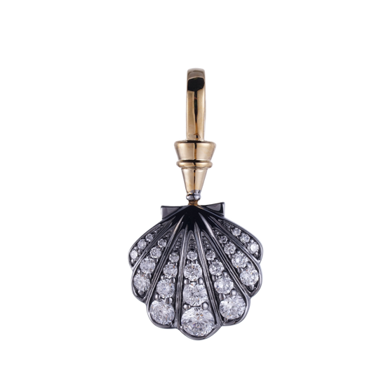 0.55ct Lab Grown Diamond Scallop Pendant JESSICA-S