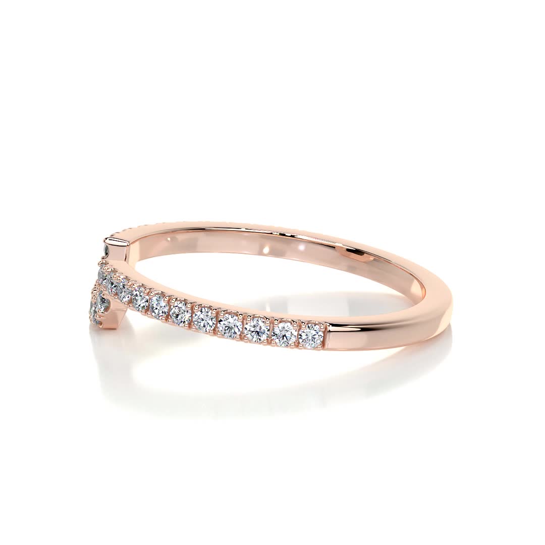 Luna Lab Grown Diamond Wedding Ring   (0.30 Carat) -14K Rose Gold (RTS)
