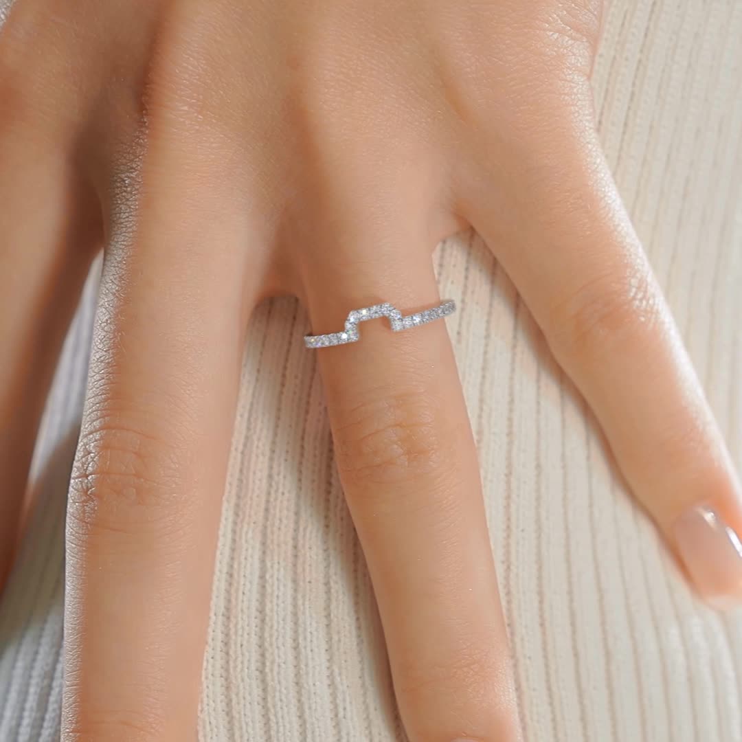 Luna Lab Grown Diamond Wedding Ring (0.30 Carat) -14K White Gold (RTS)