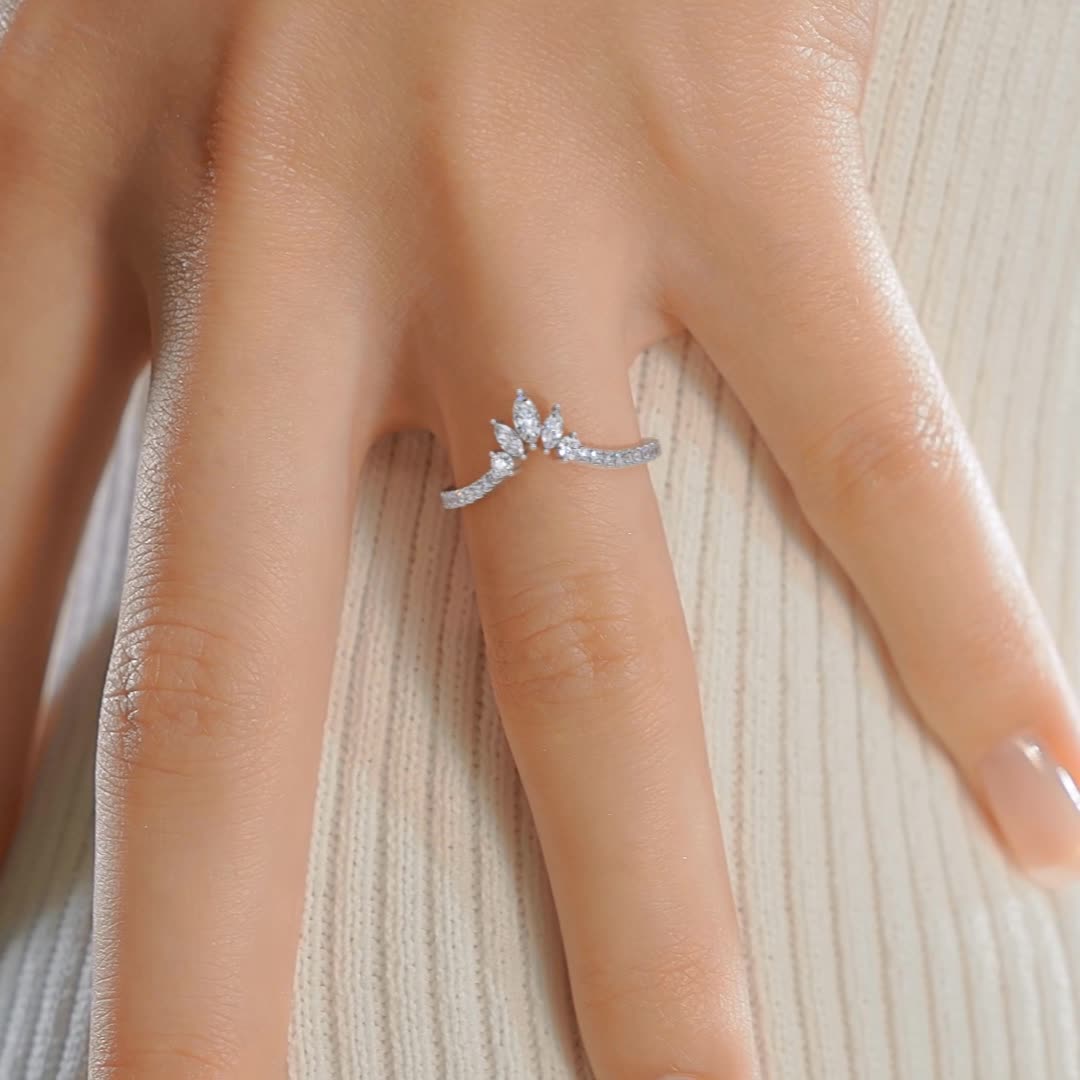Lauren Diamond Wedding Ring   (0.30 Carat) -18K White Gold (RTS)