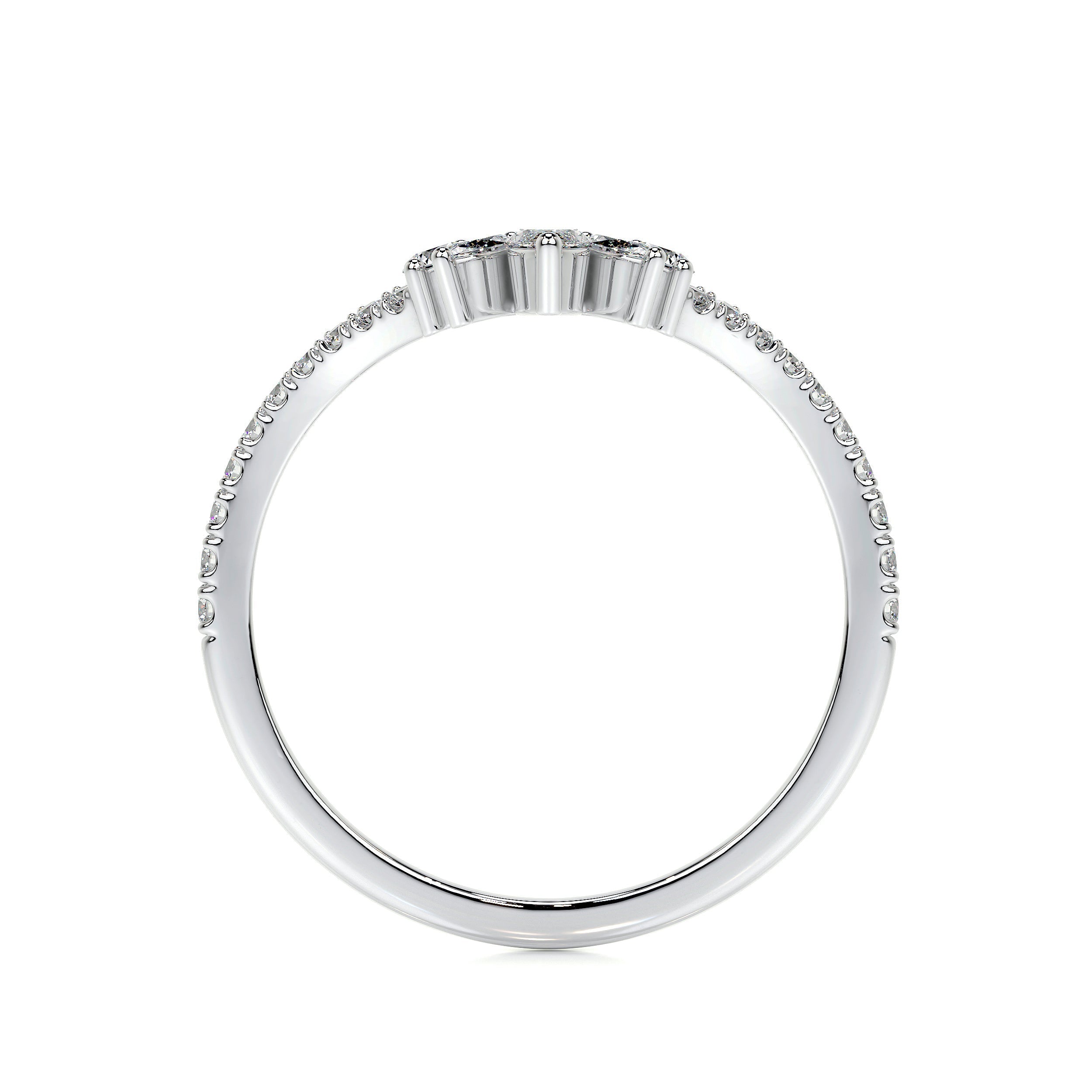 Lauren Lab Grown Diamond Wedding Ring   (0.30 Carat) -18K White Gold (RTS)