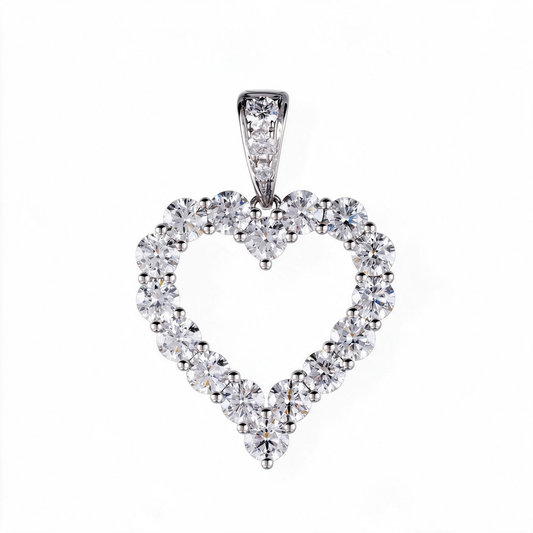2.69ct Lab Grown Diamond Heart Pendant HMII