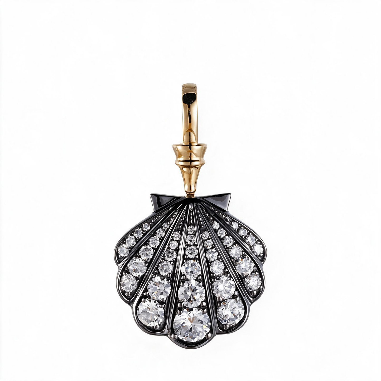 1.27ct Lab Grown Diamond Scallop Pendant JESSICA-LS