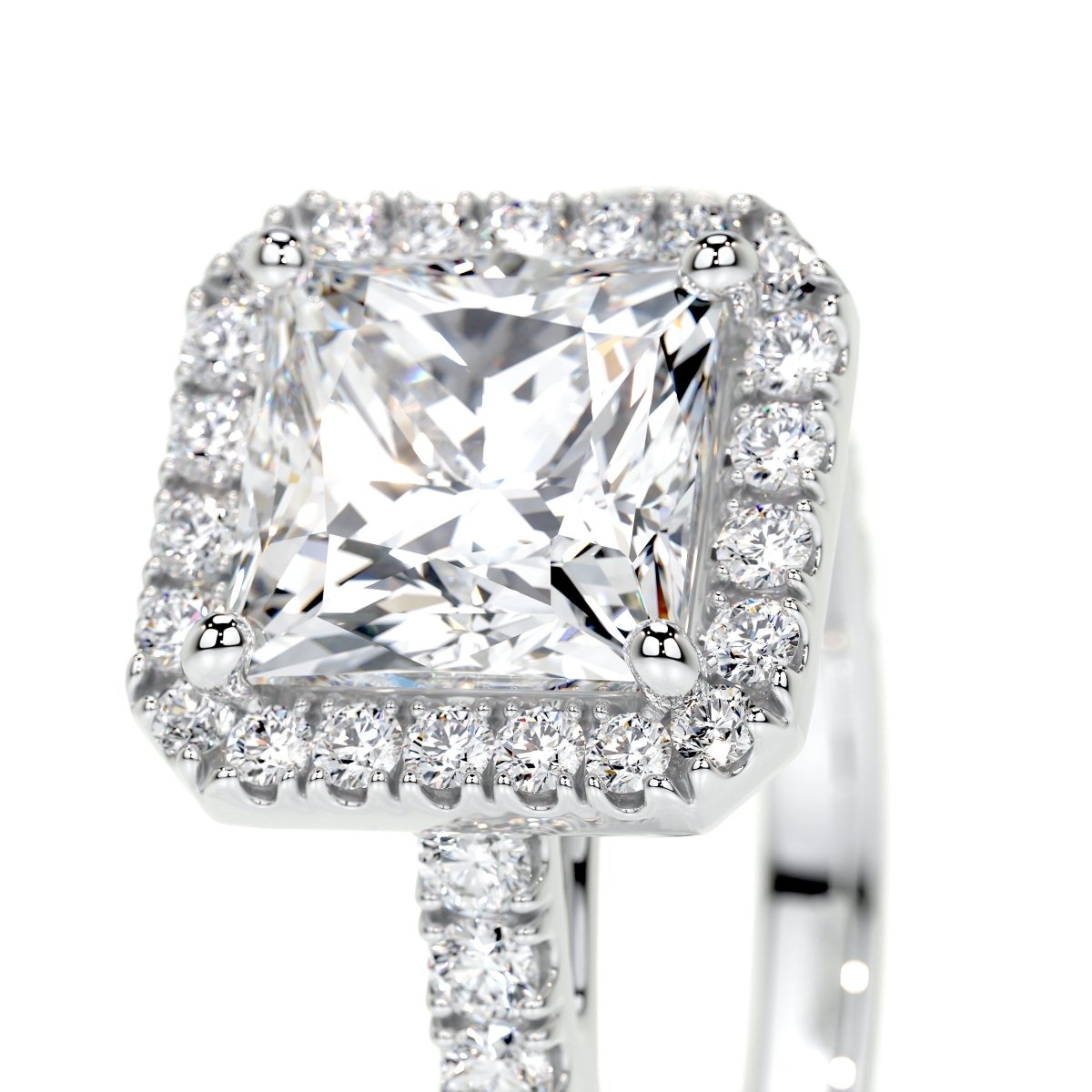 Selena Lab Grown Diamond Ring -14K White Gold (RTS)