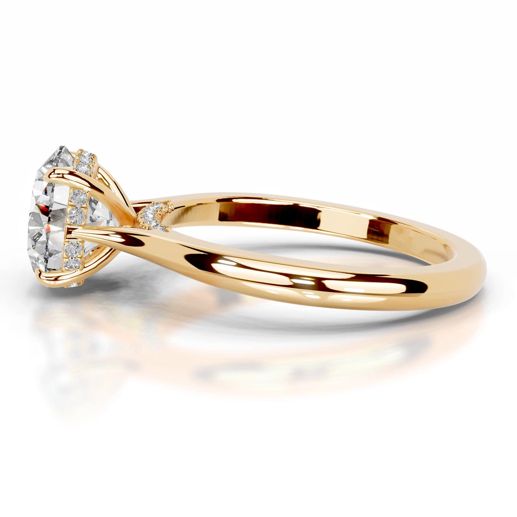 Kiara Lab Grown Diamond Ring  - 18K Yellow Gold (RTS)