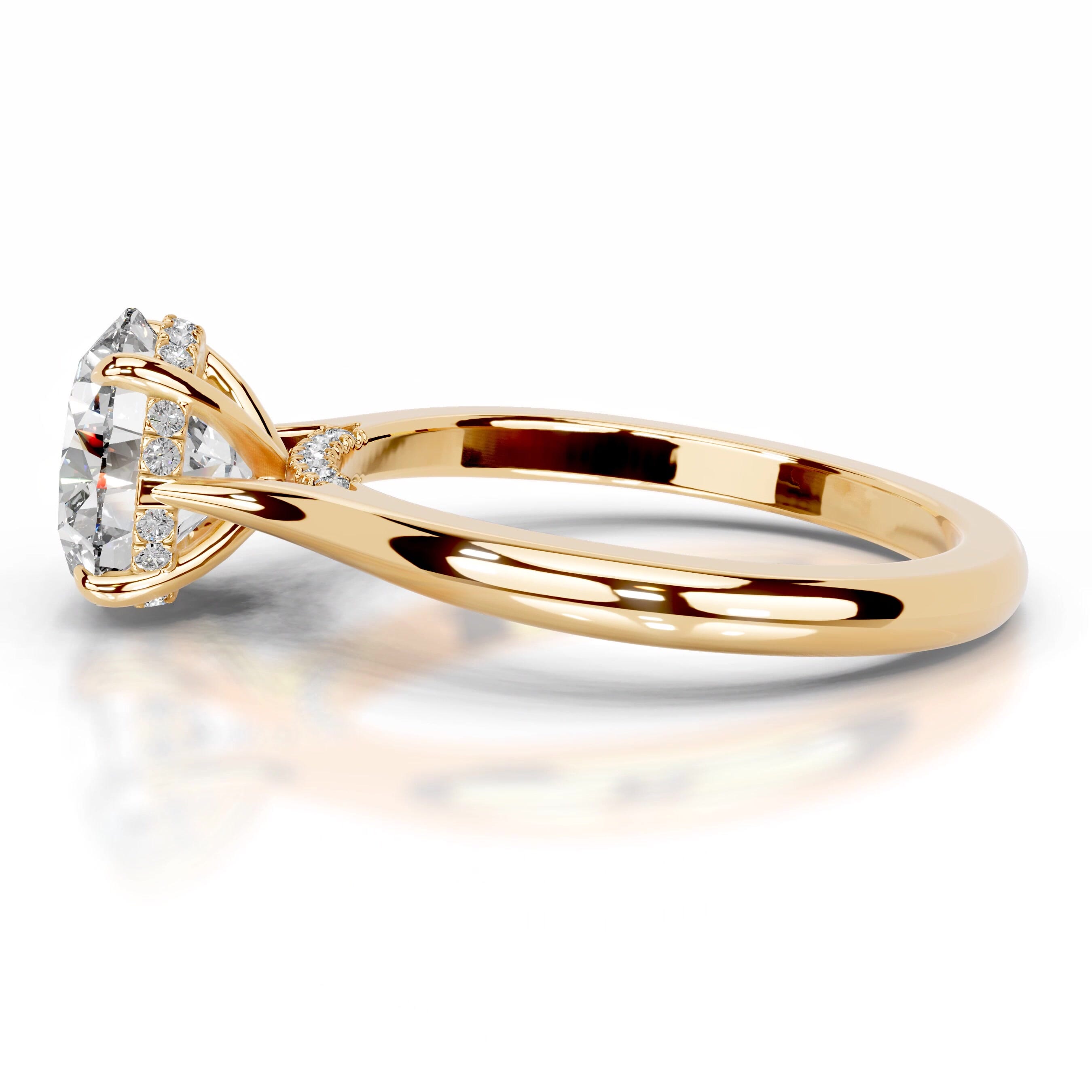 Kiara Lab Grown Diamond Ring  - 18K Yellow Gold (RTS)