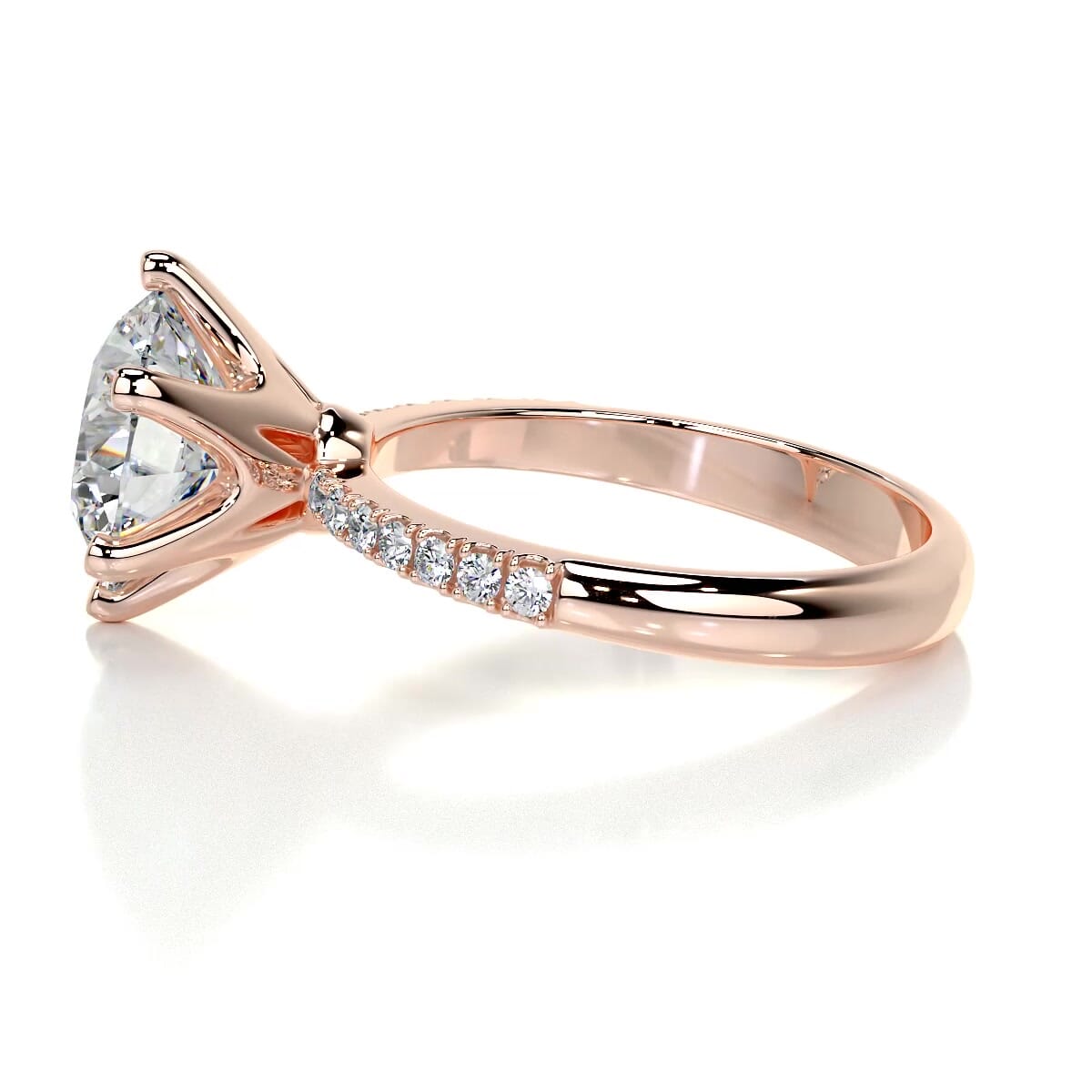 Samantha Lab Grown Diamond Ring -14K Rose Gold (RTS)
