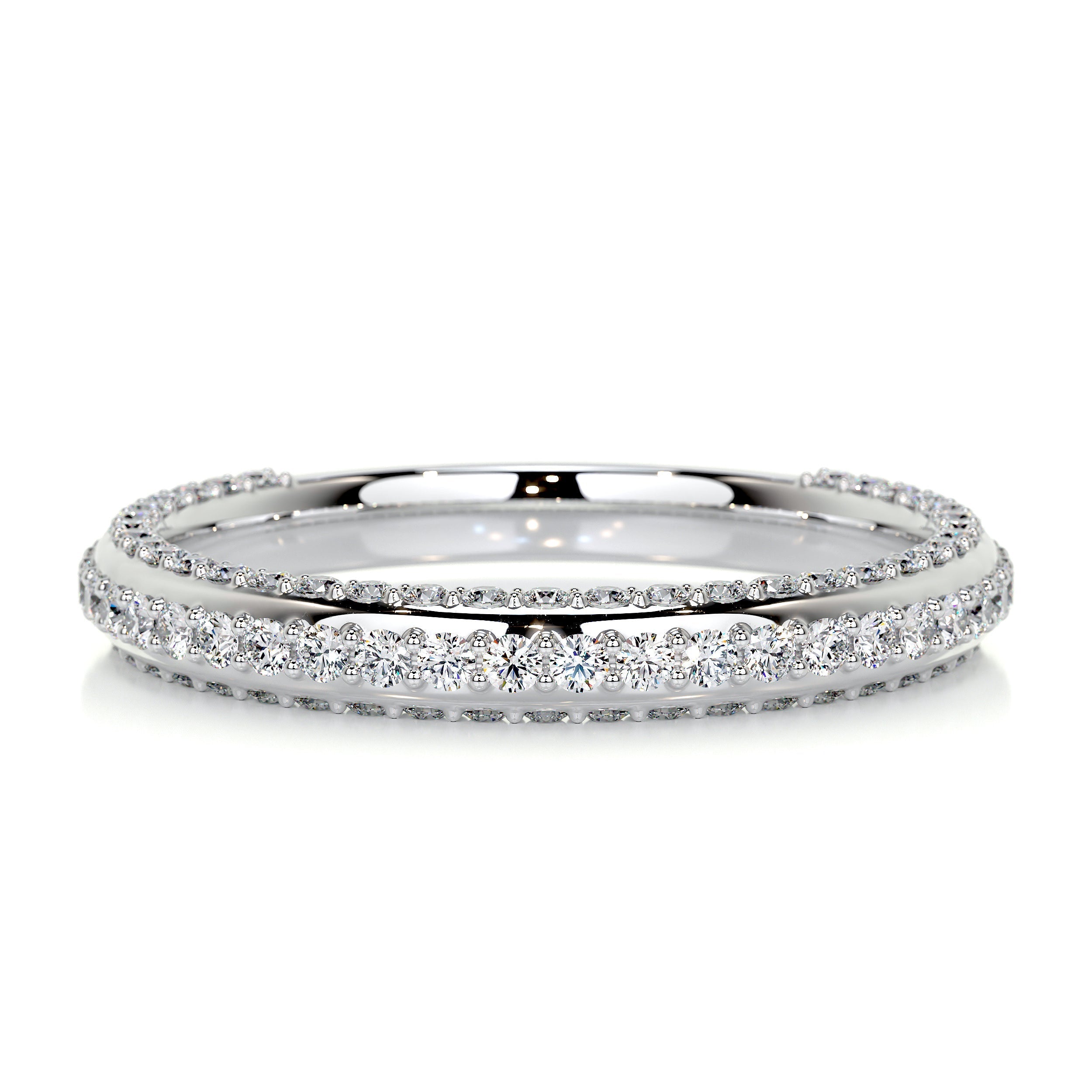 Anastasia Diamond Wedding Ring   (0.75 Carat) -18K White Gold (RTS)