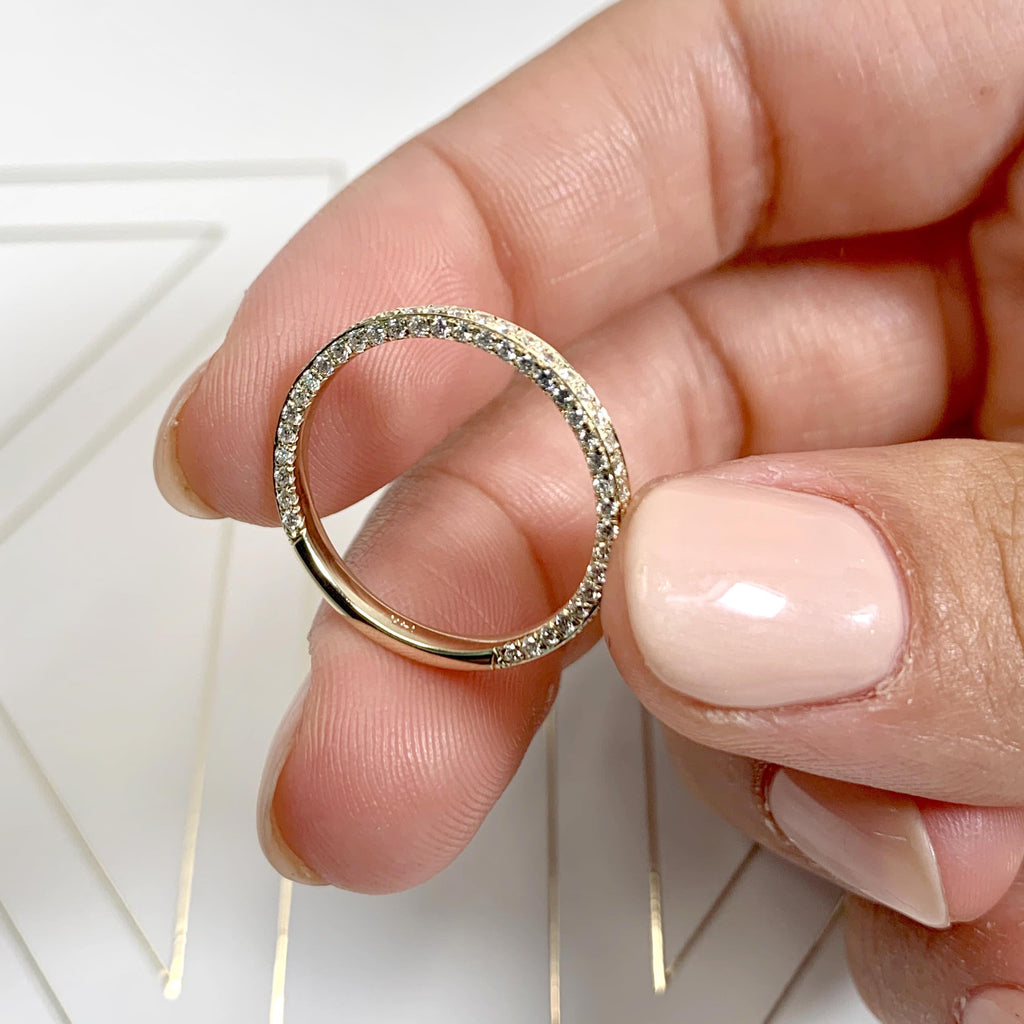 Anastasia Lab Grown Diamond Wedding Ring   (0.75 Carat) -18K Yellow Gold (RTS)