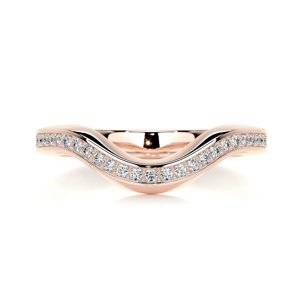 Lucy Diamond Wedding Ring   (0.30 Carat) -14K Rose Gold (RTS)