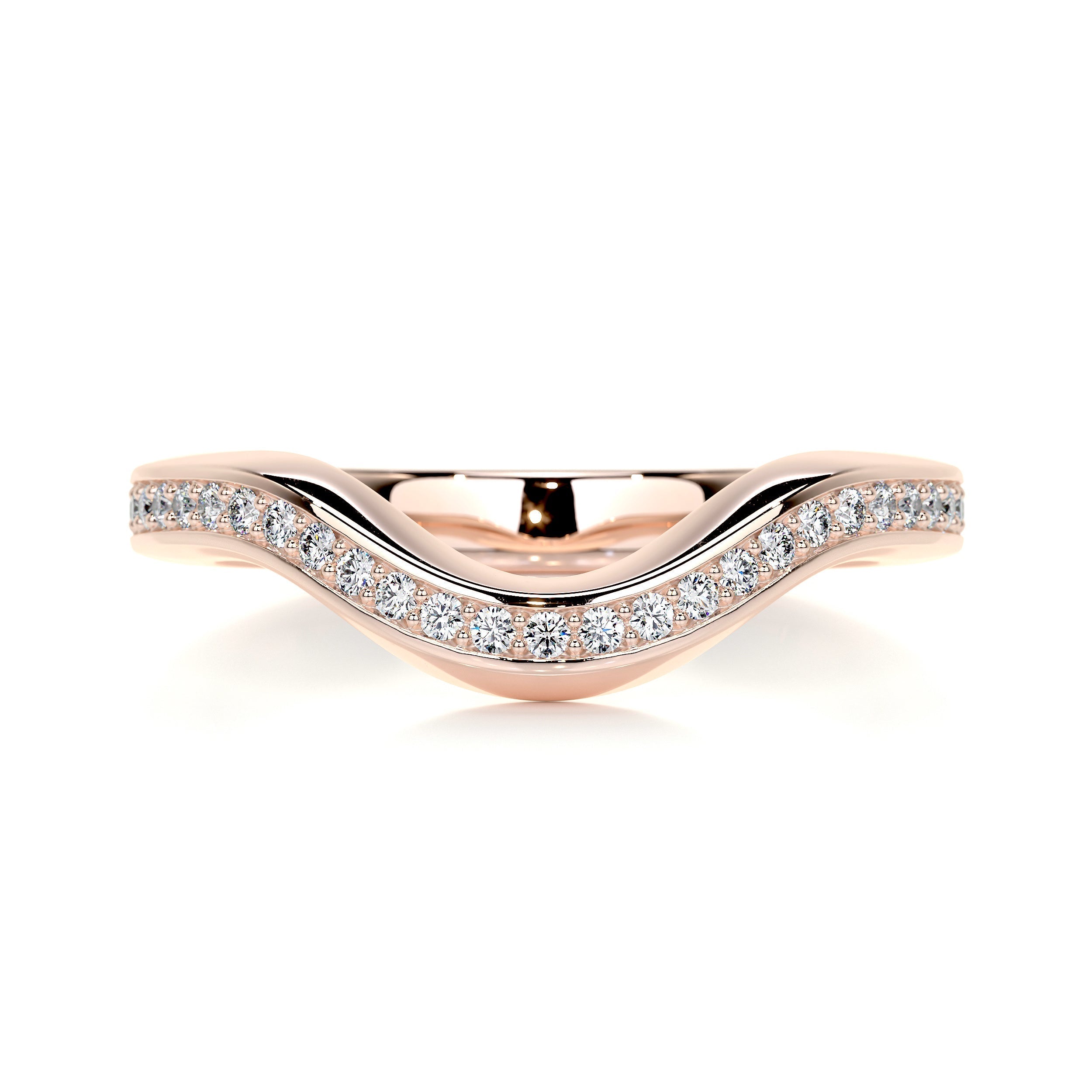Lucy Diamond Wedding Ring   (0.30 Carat) -14K Rose Gold (RTS)