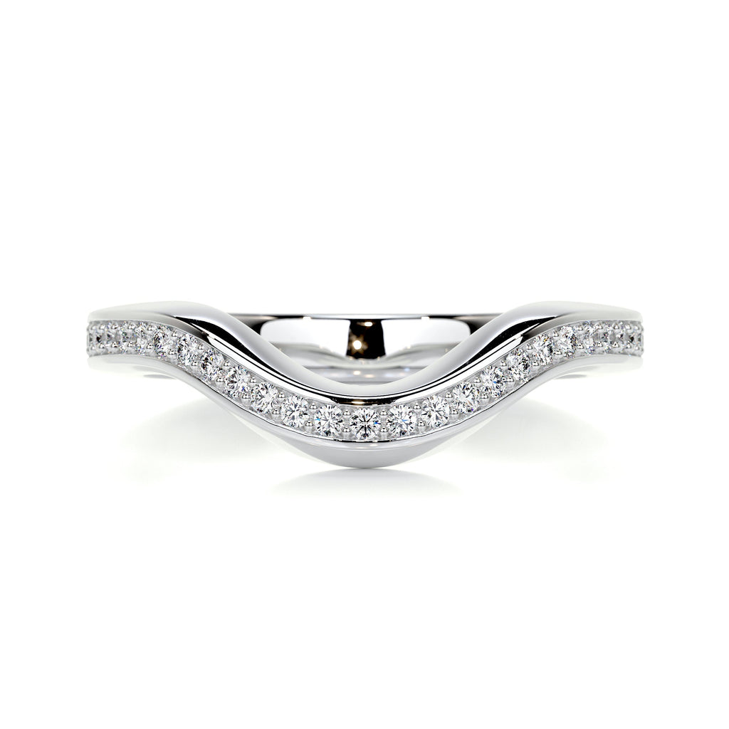 Lucy Diamond Wedding Ring (0.30 Carat) -14K White Gold (RTS)