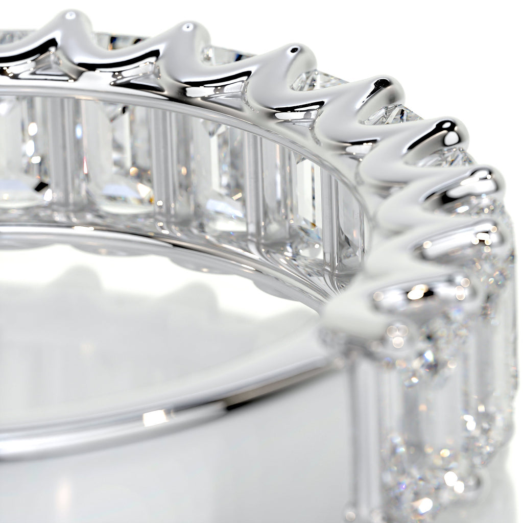 Gina Half Eternity Wedding Ring -14K White Gold (RTS)