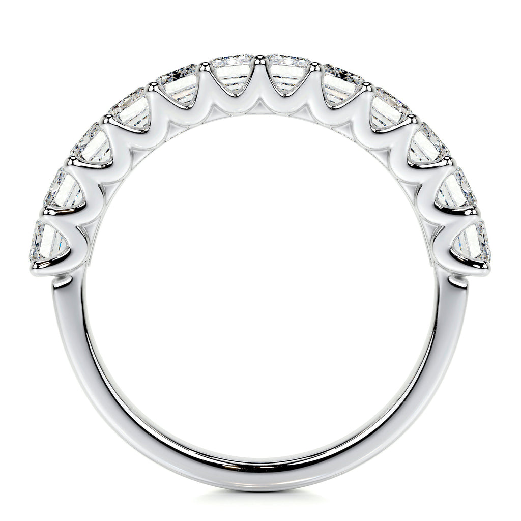 Gina Half Lab Grown Eternity Wedding Ring -14K White Gold (RTS)