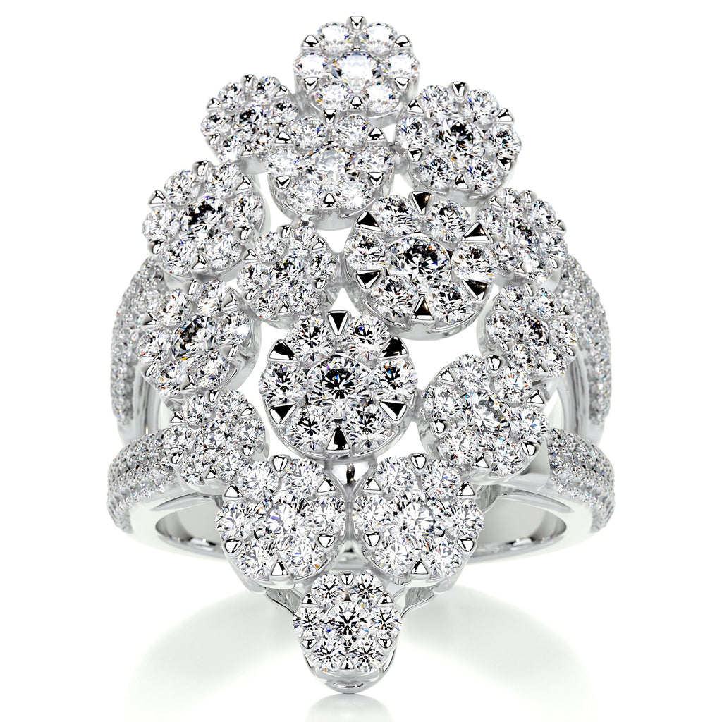 Noah Fashion Diamond Ring   (2.36 Carat) -18K White Gold (RTS)