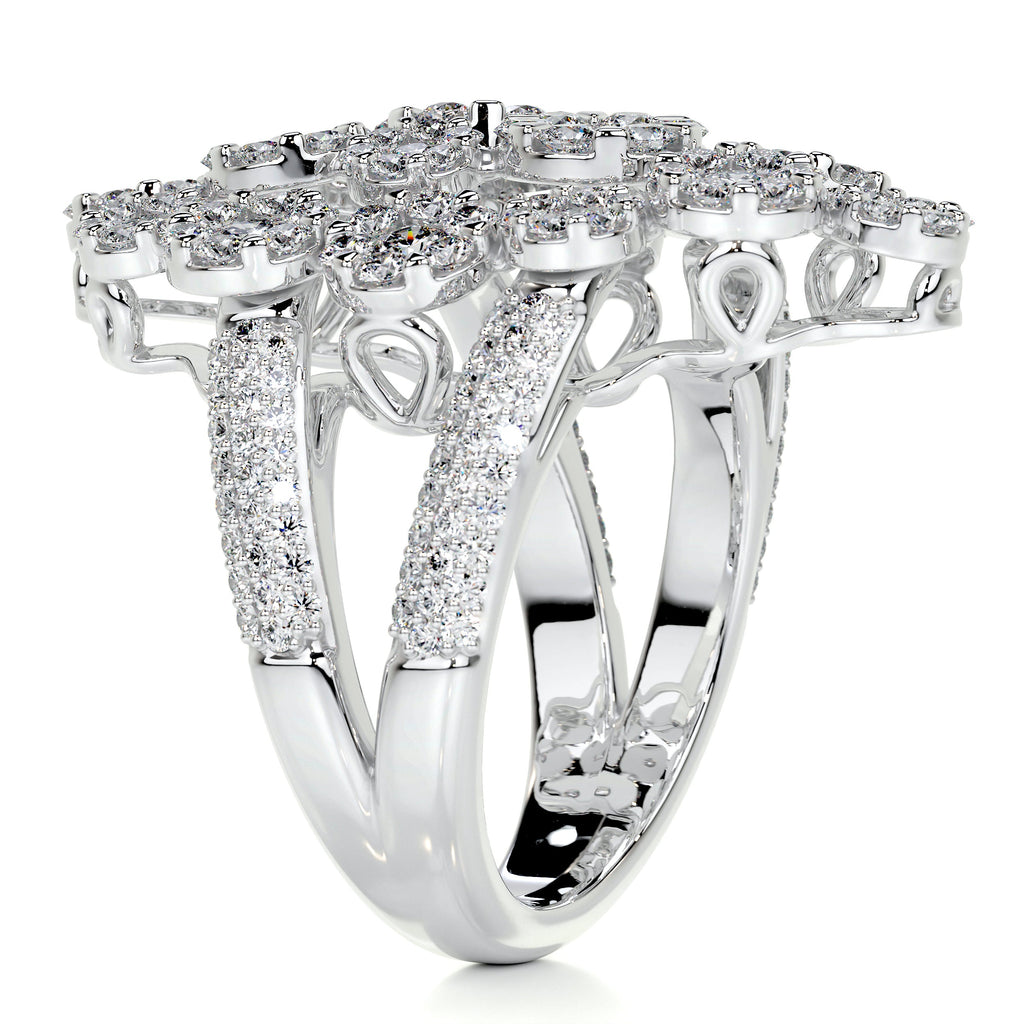 Noah Fashion Diamond Ring   (2.36 Carat) -18K White Gold (RTS)
