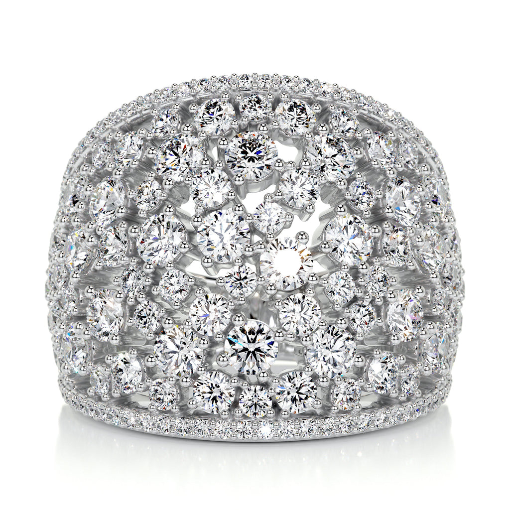 Simone Fashion Diamond Band   (2.9 Carat) -18K White Gold (RTS)