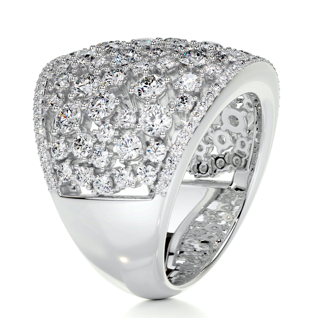 Simone Fashion Diamond Band   (2.9 Carat) -18K White Gold (RTS)