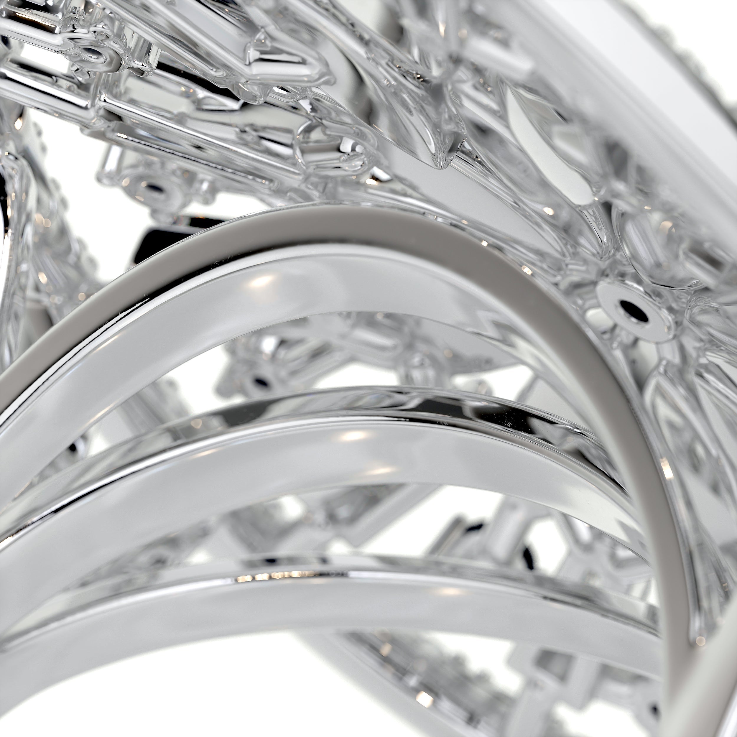 Emmaline Fashion Gemstones & Diamonds Ring   (1.81 Carat) -18K White Gold (RTS)