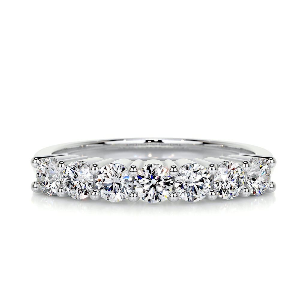 Catherine Diamond Wedding Ring   (0.75 Carat) -14K White Gold (RTS)