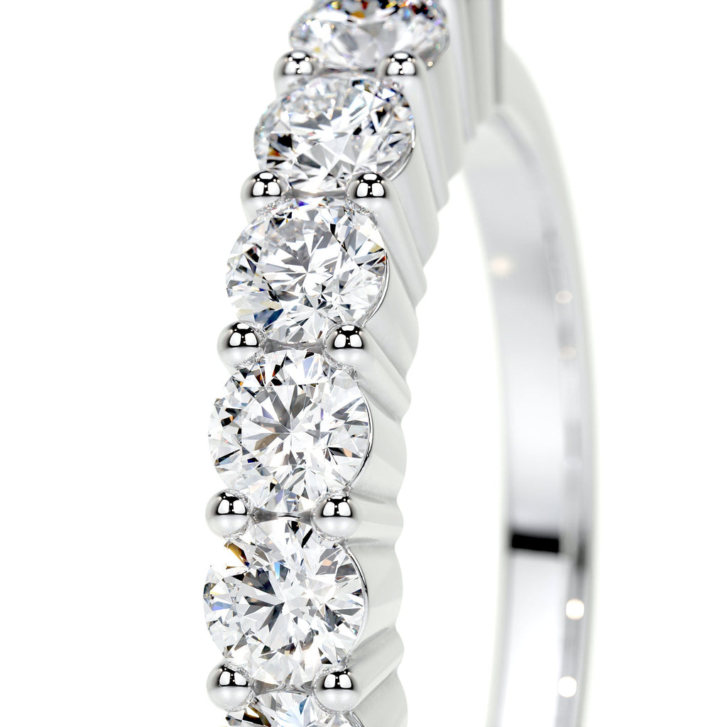 Catherine Lab Grown Diamond Wedding Ring   (0.8 Carat) -14K White Gold (RTS)