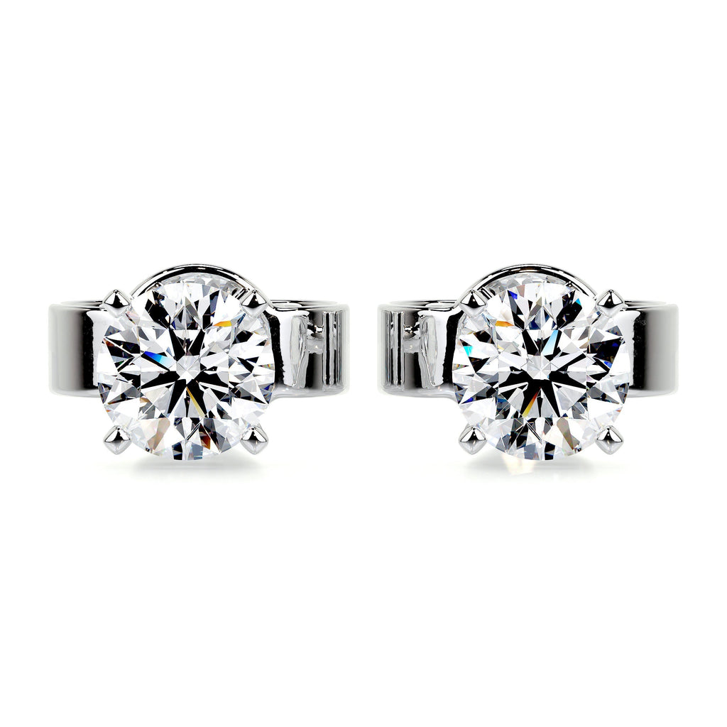 Allen Lab Grown Diamond Earrings -18K White Gold (RTS)