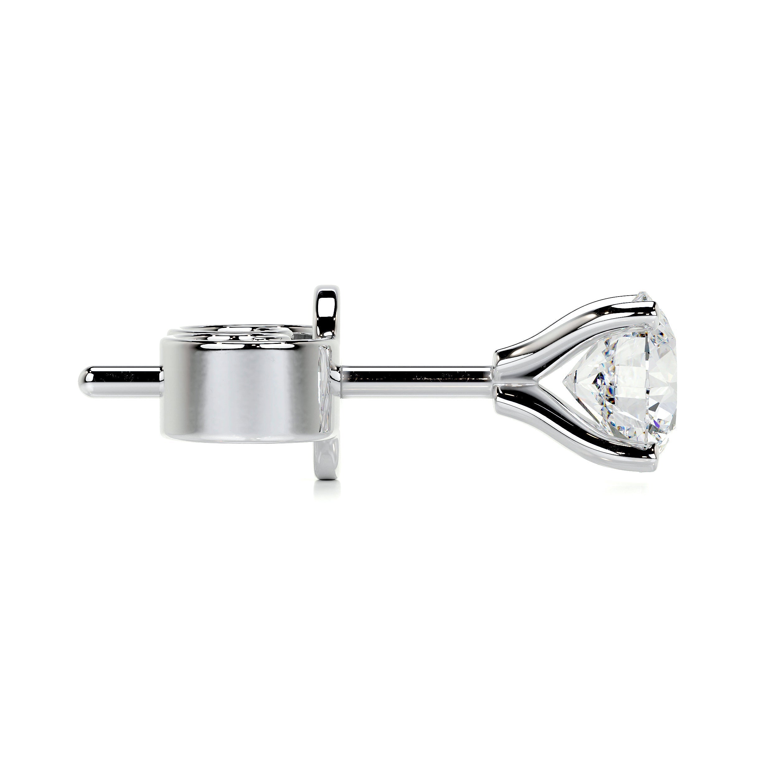 Allen Lab Grown Diamond Earrings -18K White Gold (RTS)