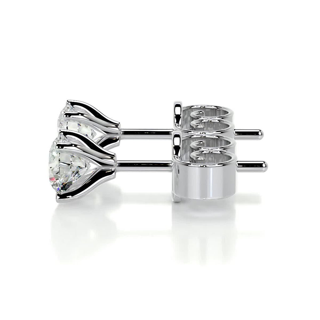 Allen Lab Grown Diamond Earrings -18K White Gold (RTS)