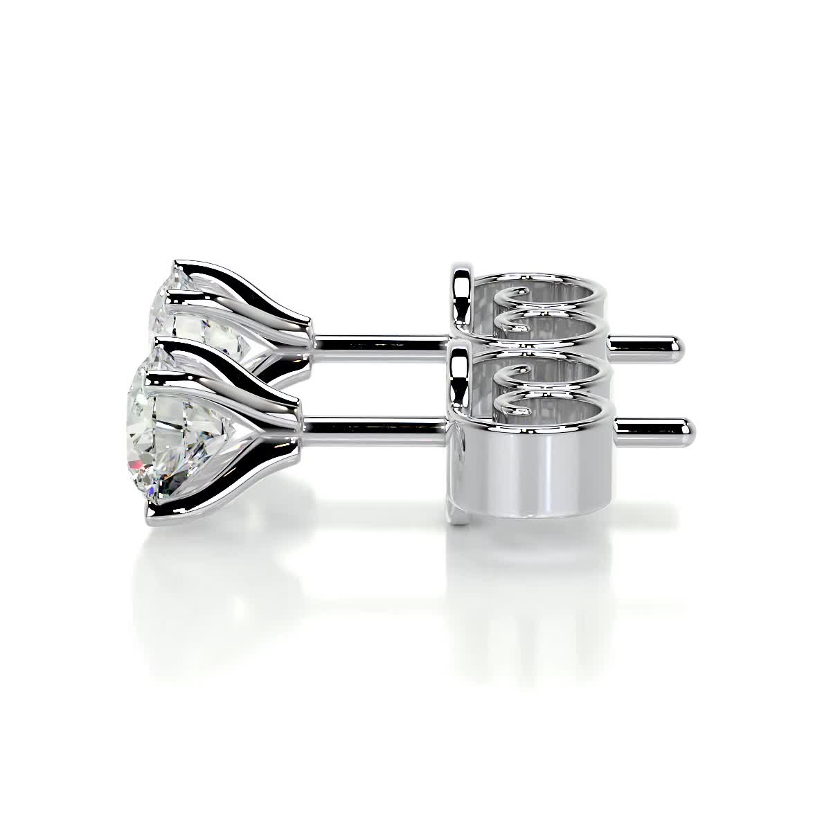 Allen Lab Grown Diamond Earrings -18K White Gold (RTS)