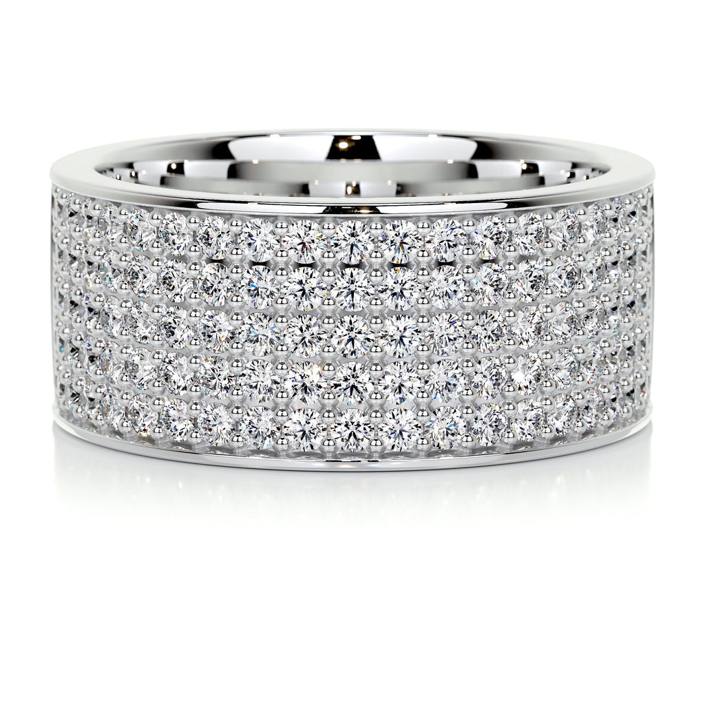 June Diamond Wedding Ring   (1 Carat) -14K White Gold (RTS)